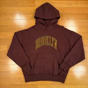 Champion x Todd Snyder Brooklyn Hoodie Maroon Burgundy Mens Large Made in Canada